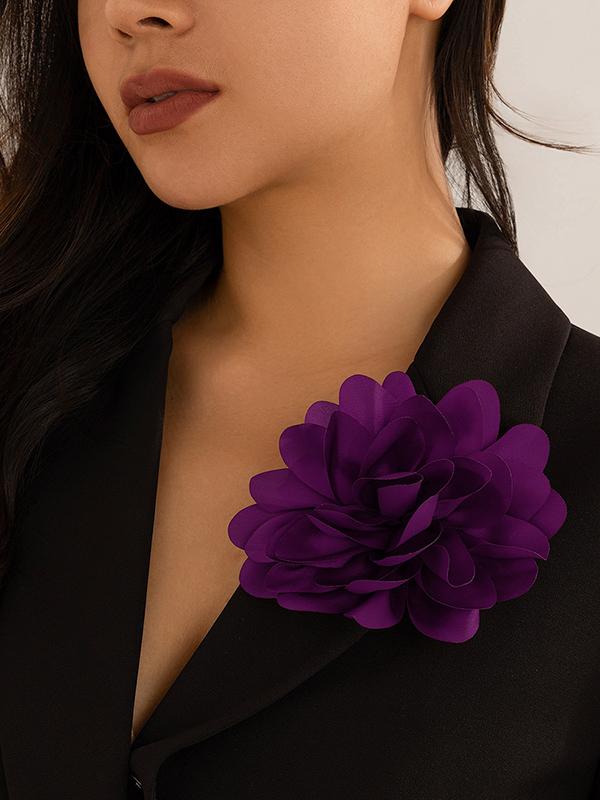 Three-Dimensional Flower Brooch Accessories Product Image