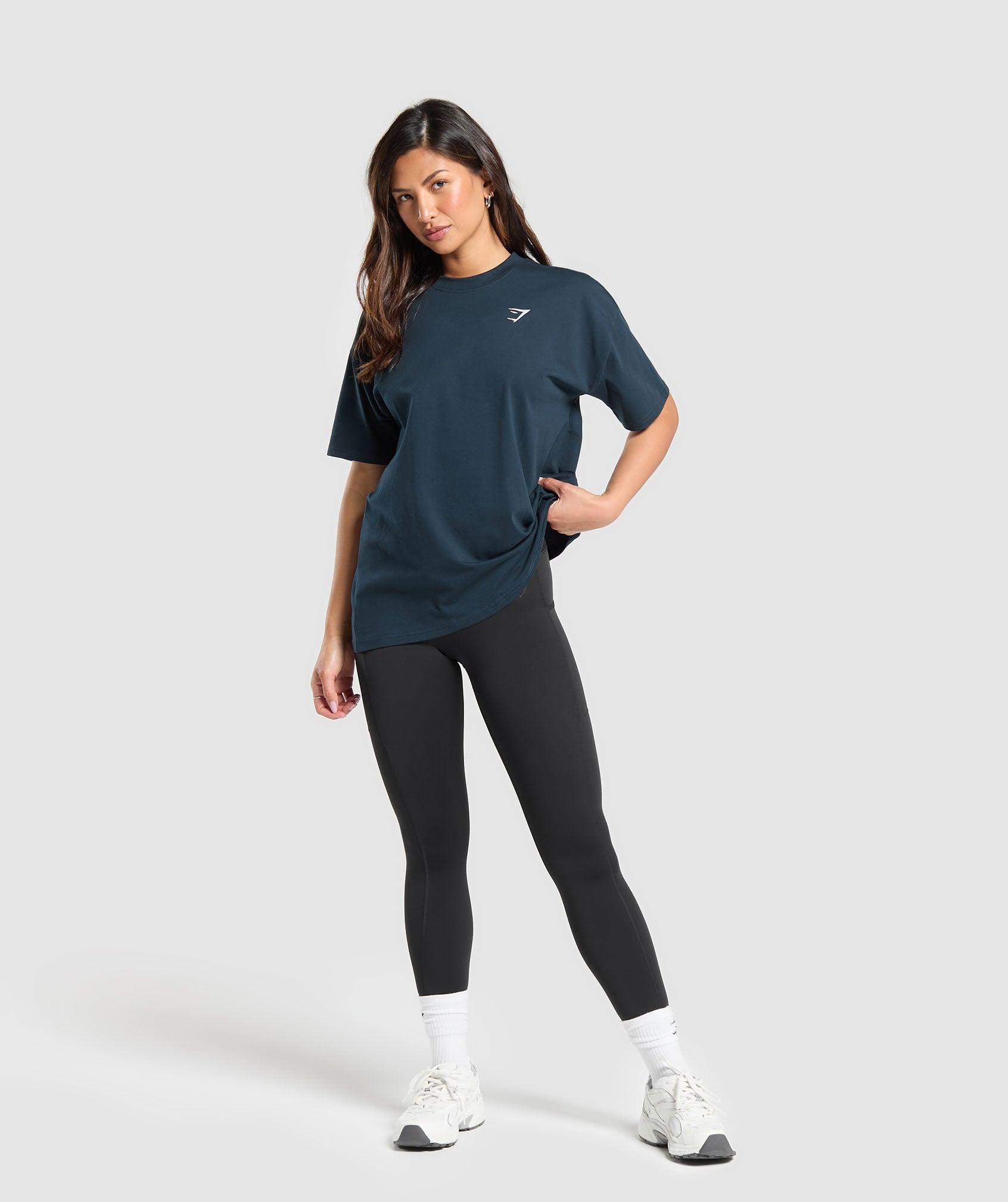 Gymshark Training Oversized T-Shirt - Navy Female Product Image