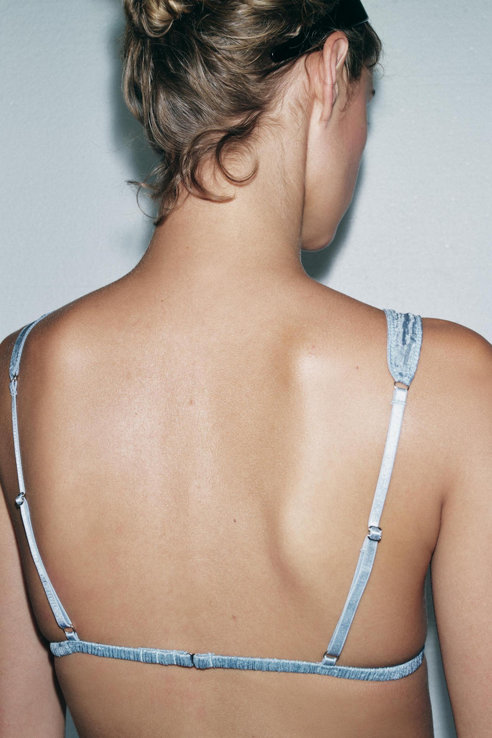 LIMITED EDITION 100% SILK CRINKLE EFFECT BRALETTE Product Image