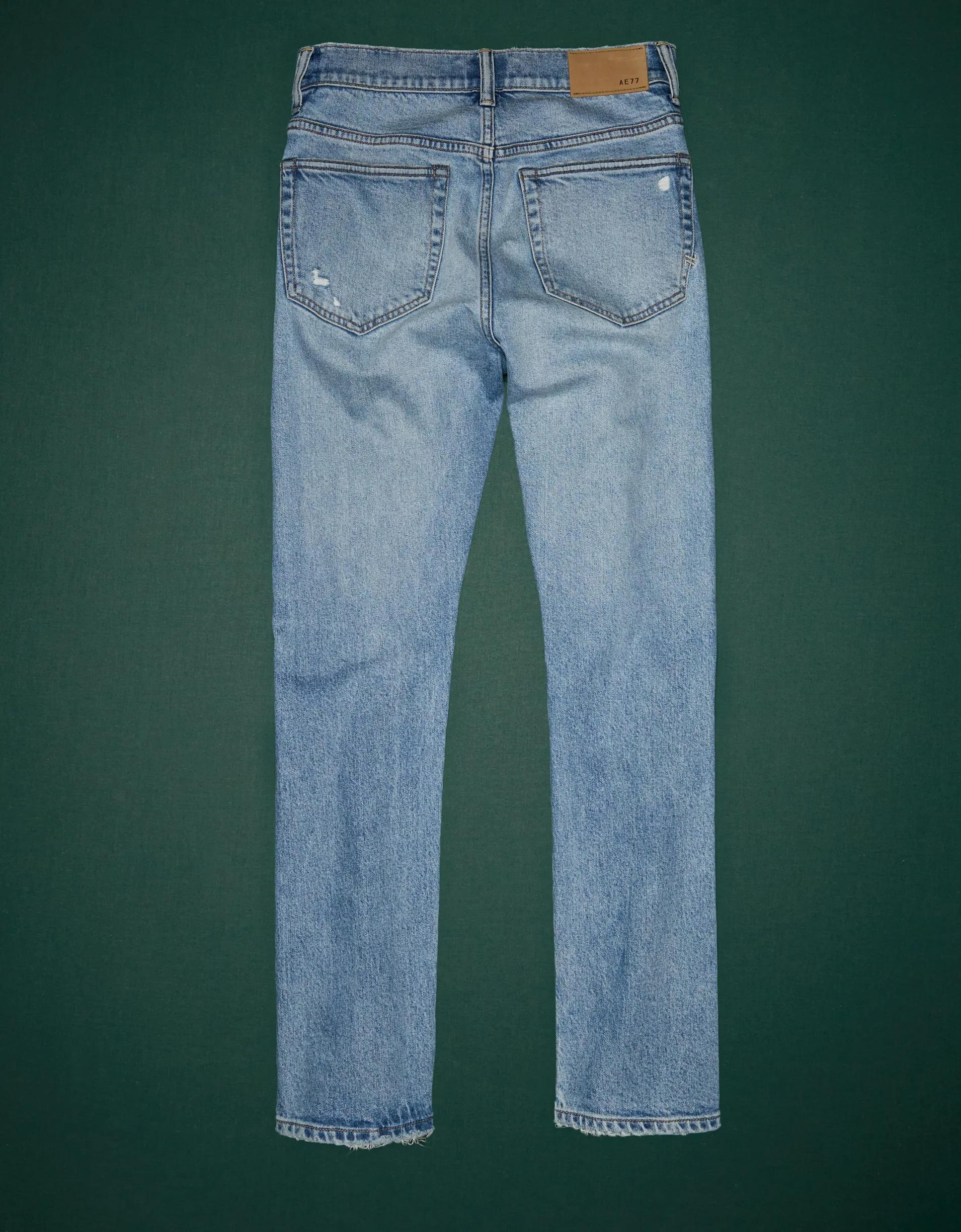 AE77 Premium Straight Crop Jean Product Image