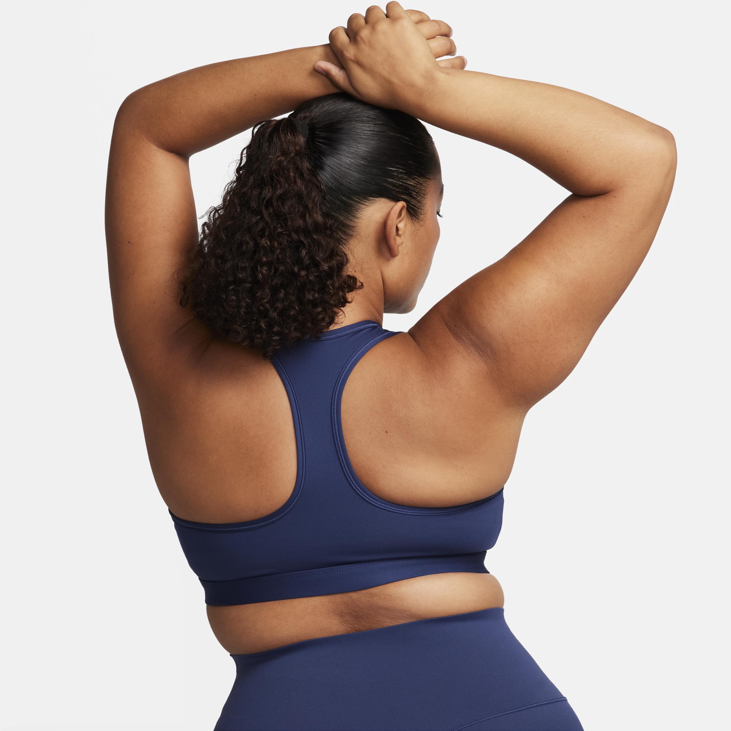 Nike Womens Swoosh Medium Support Padded Sports Bra | DX6821-410 Product Image