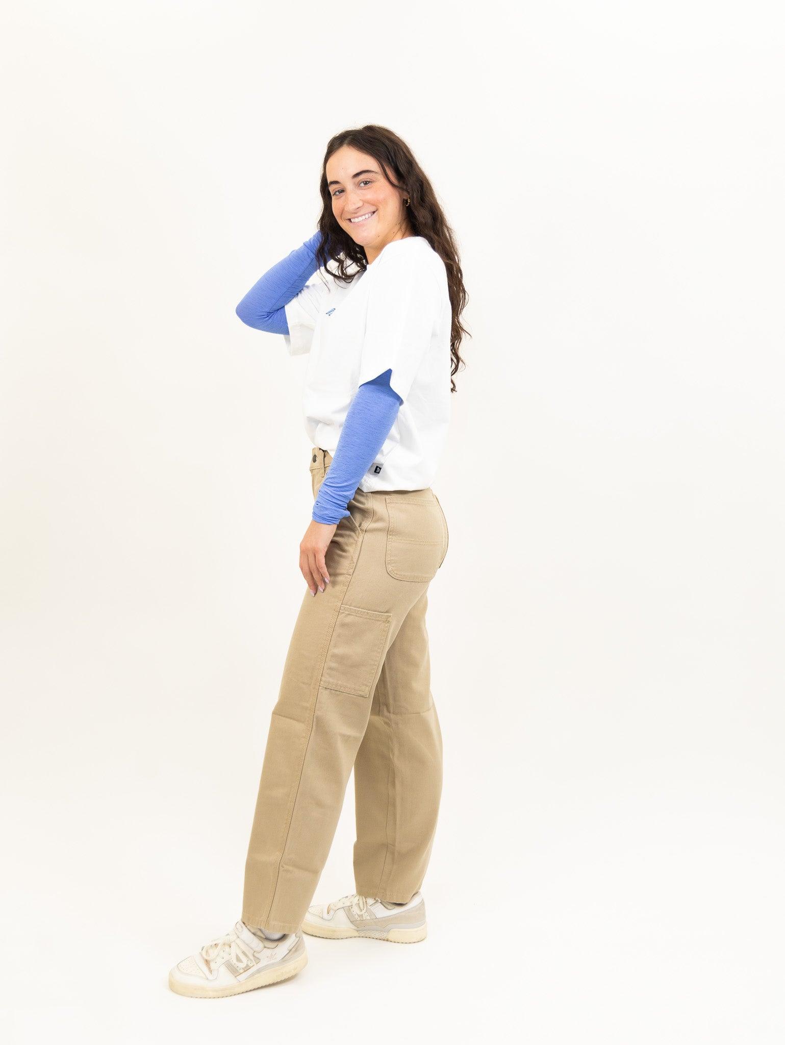 Dickies Women's Duck Canvas Pants - Stonewashed Desert Sand Product Image