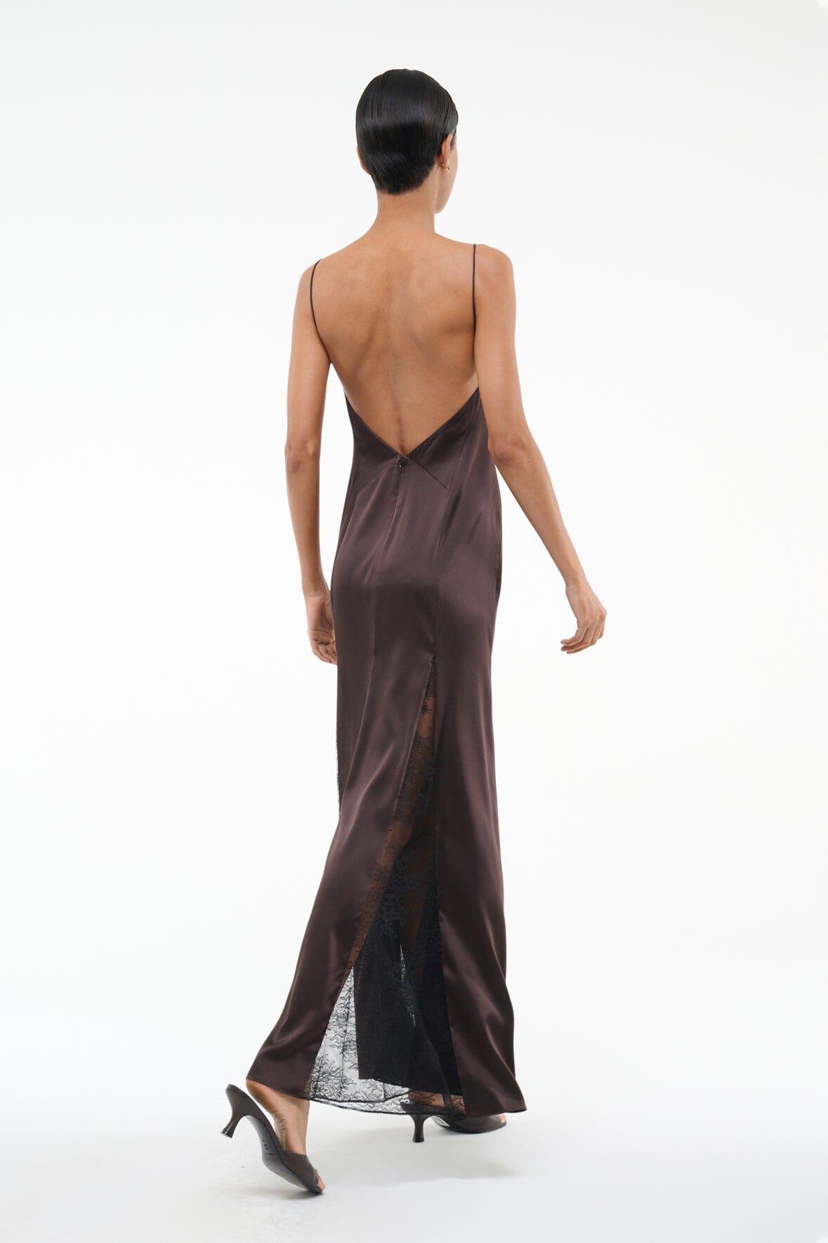 TRINITY SILK DRESS | EARTH Product Image
