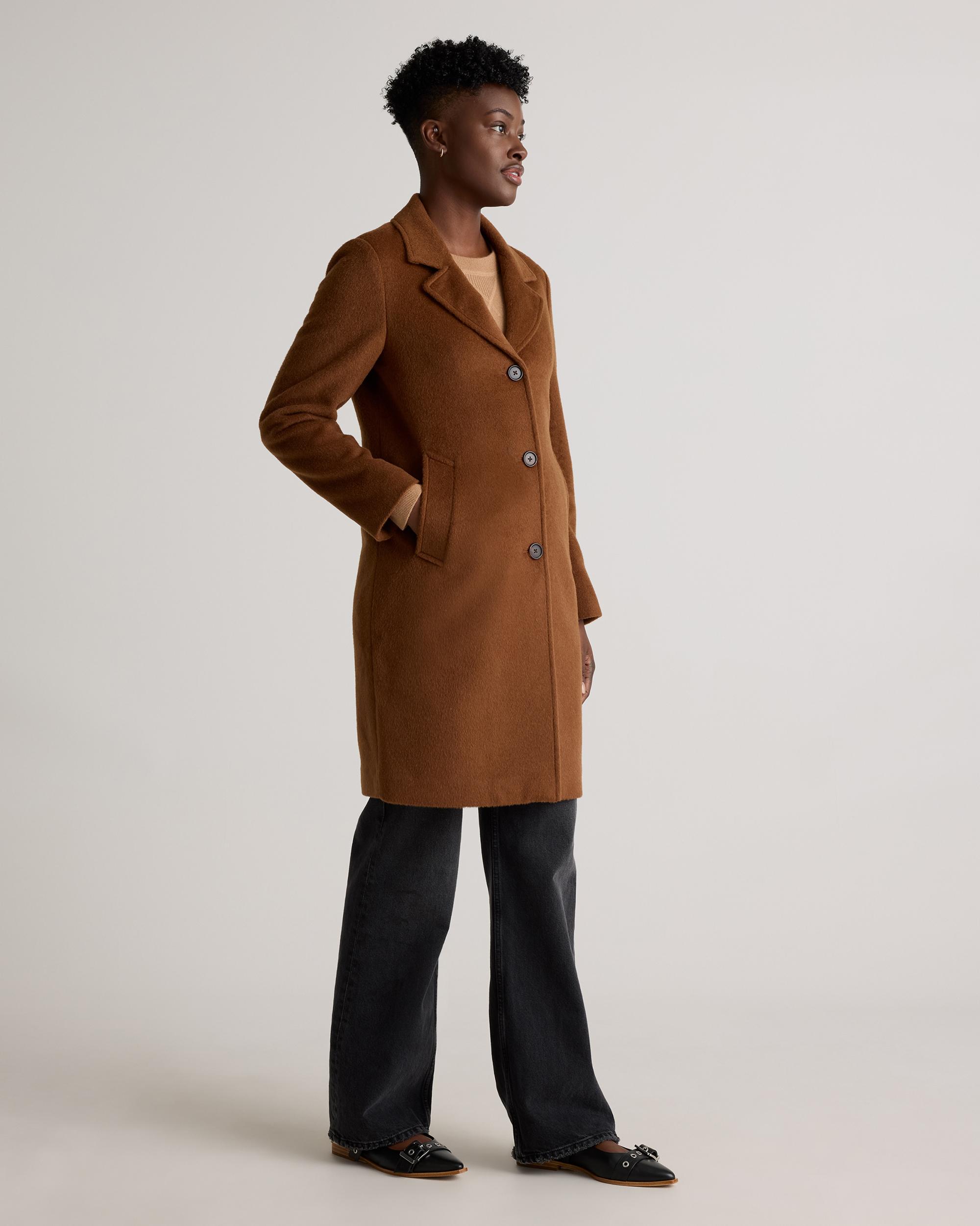 Quince | Women's Camel Hair Single-Breasted Midi Coat Wool Product Image