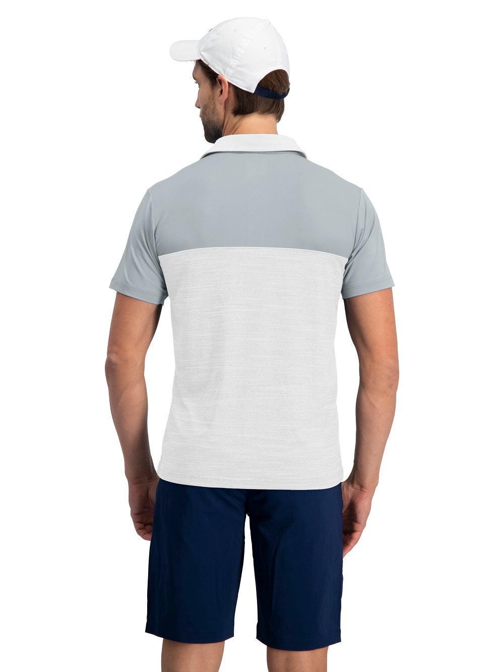 Three Sixty Six Men's Heathered Two-Tone Golf Polo Male Product Image