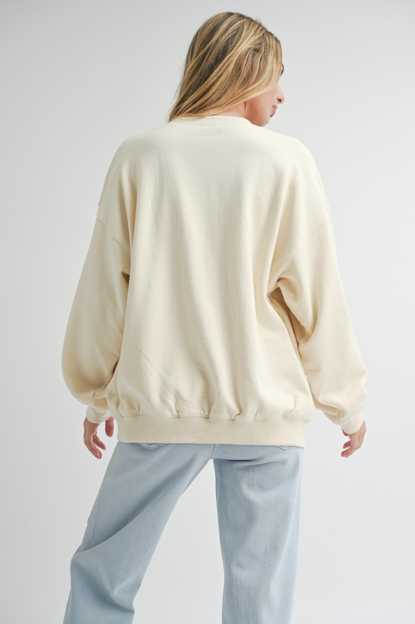 New York Ivory Sweatshirt Product Image