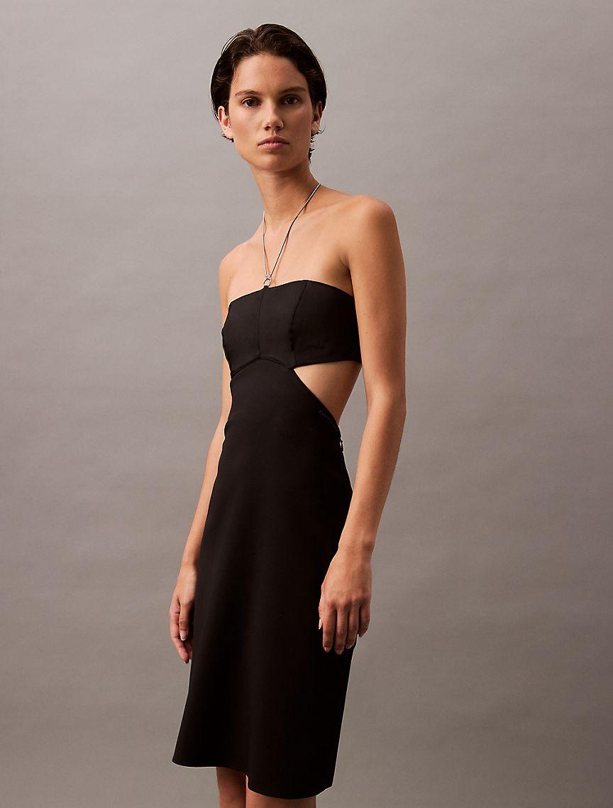 Halter Cut Out Mini Dress Product Image