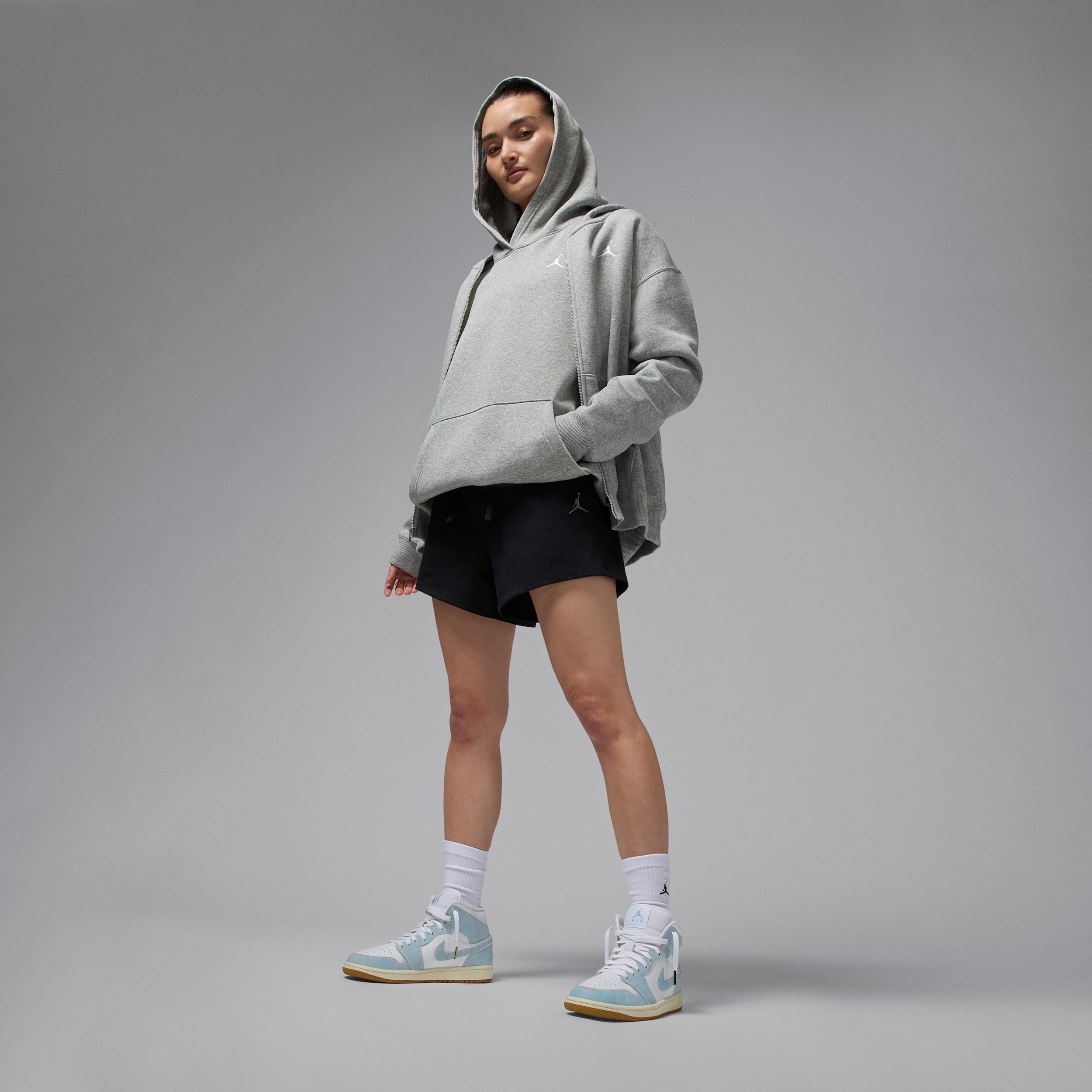 Jordan Womens Jordan Retro 1 Mid SE - Womens Basketball Shoes Worn Blue/Light Gum/White Product Image