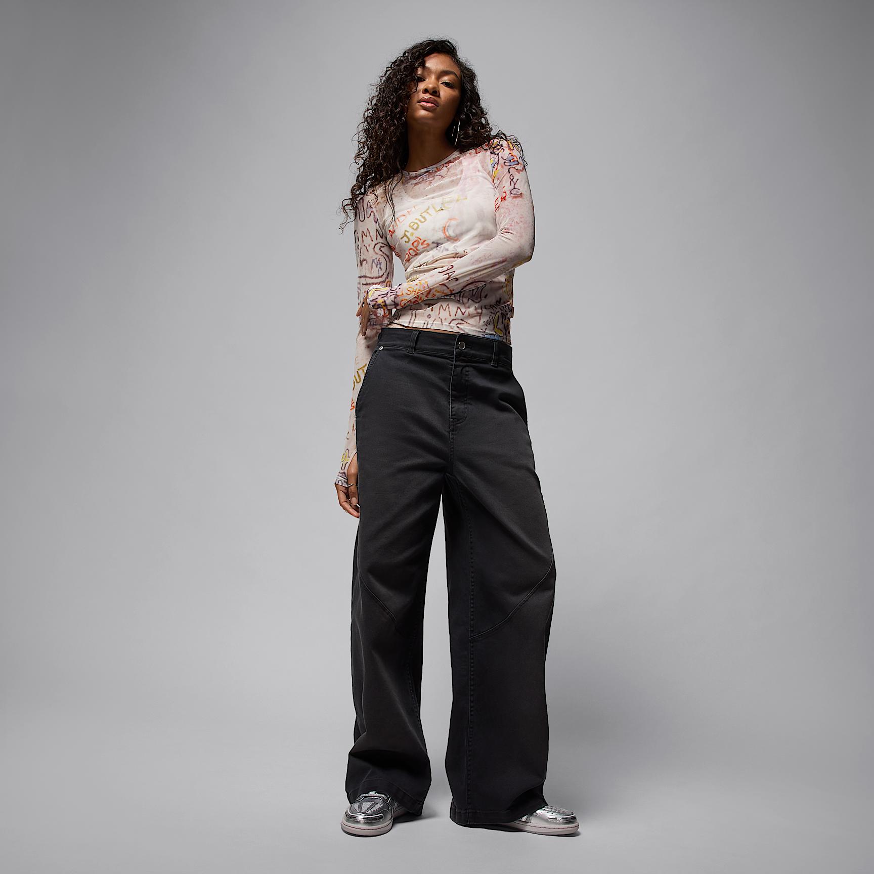 Womens Air Jordan Mesh Long-Sleeve Top | HQ9174-133 Product Image