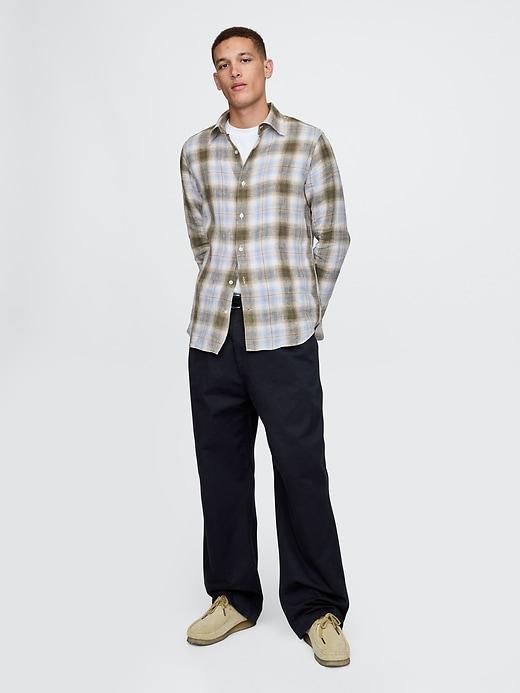 100% Linen Classic Shirt Product Image