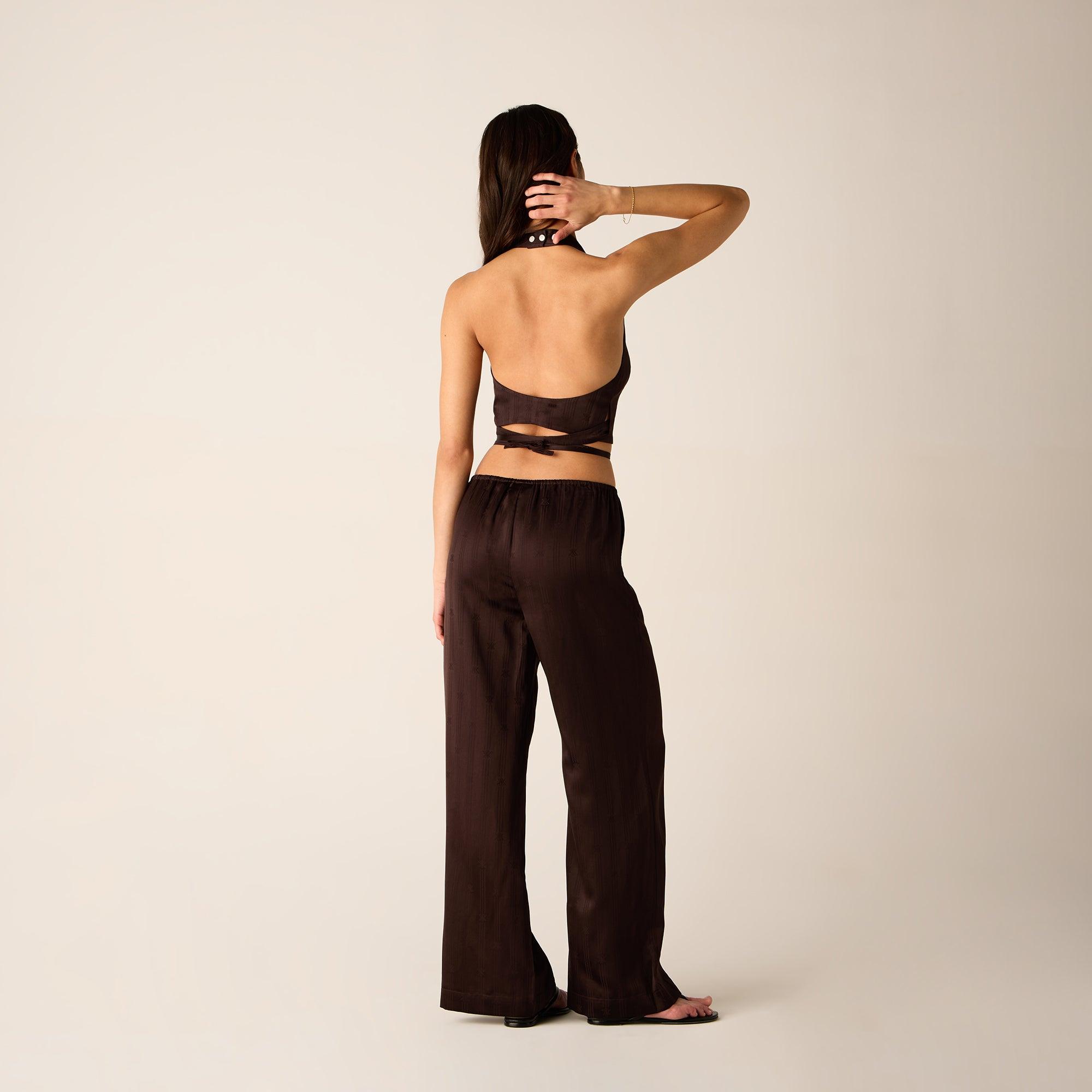 Kith Women Michi Crest Satin Pant - Incognito Female Product Image