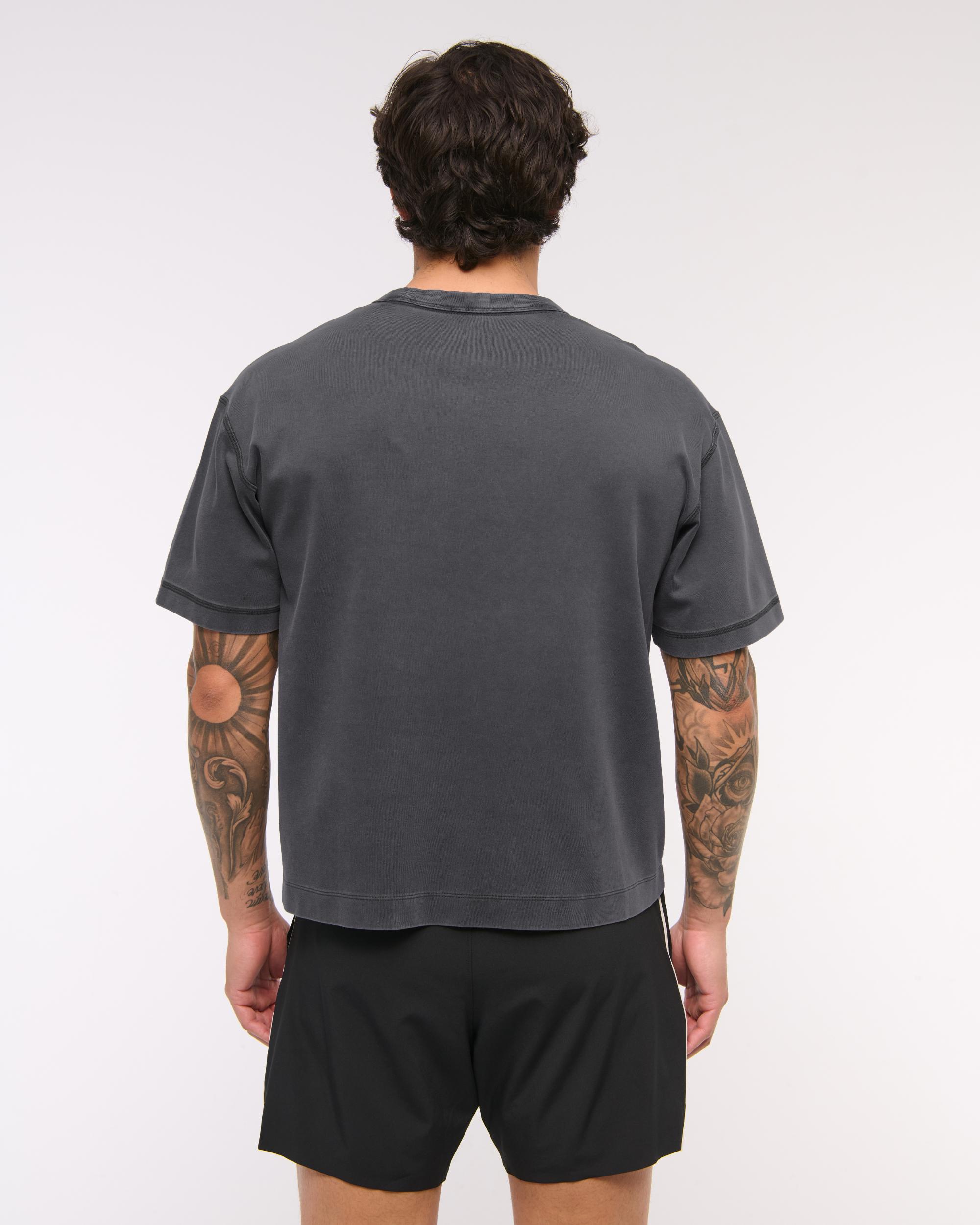 YPB Active Cropped Heavyweight Cotton Tee Product Image