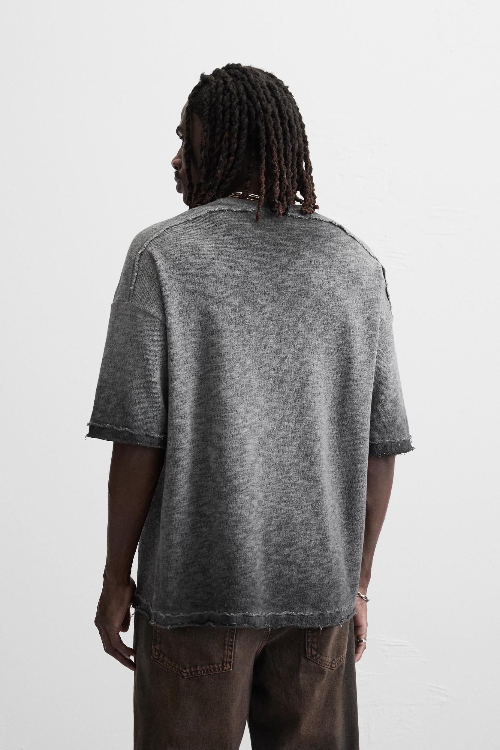 WASHED KNIT T-SHIRT Product Image