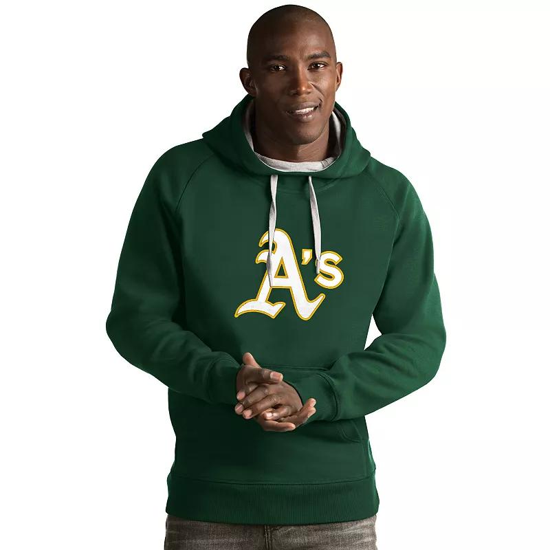 Men's Antigua Oakland Athletics Victory Logo Hoodie, Size: Large, Green Product Image