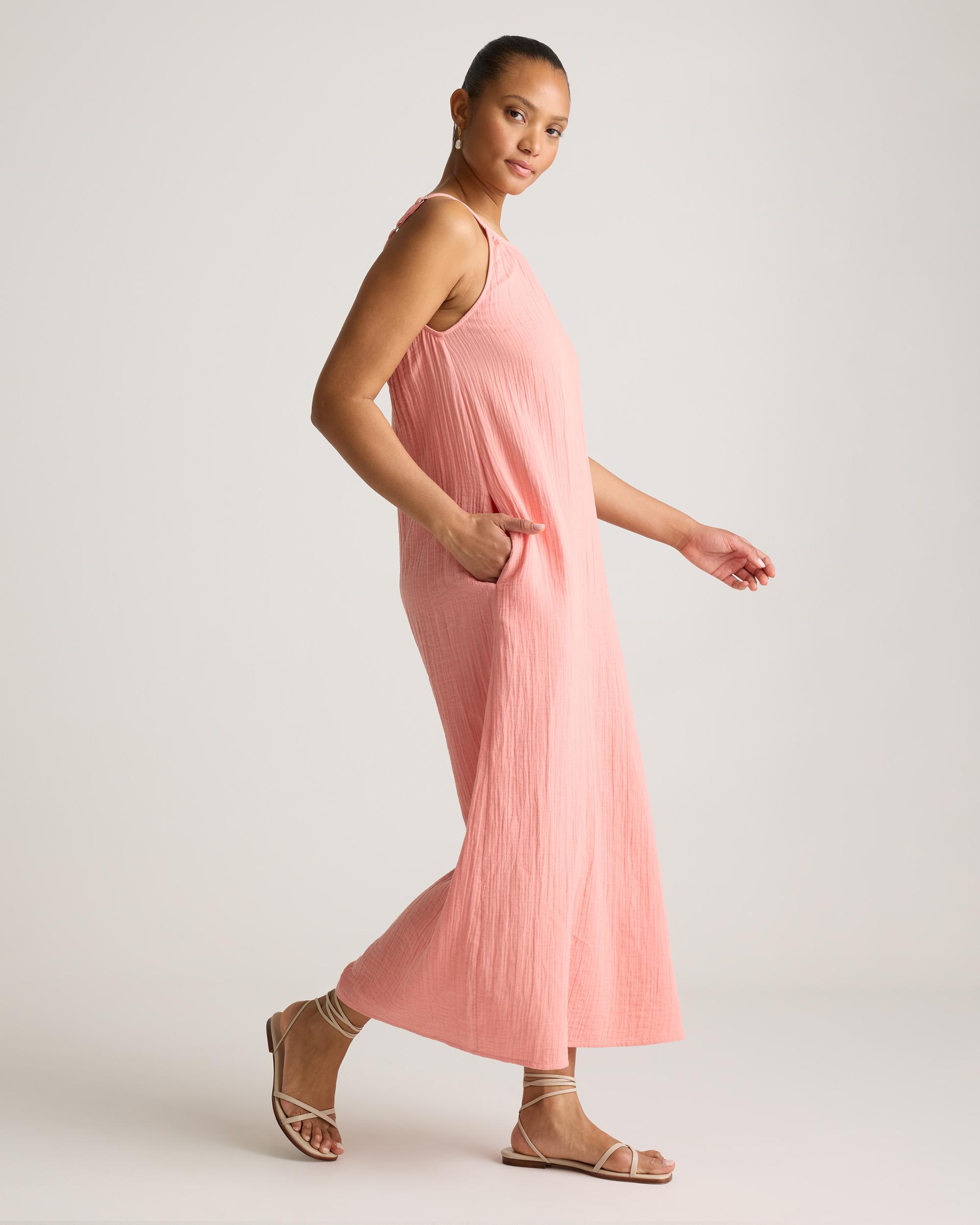 Quince | Women's Gauze Sleeveless Maxi Dress Organic Cotton Product Image