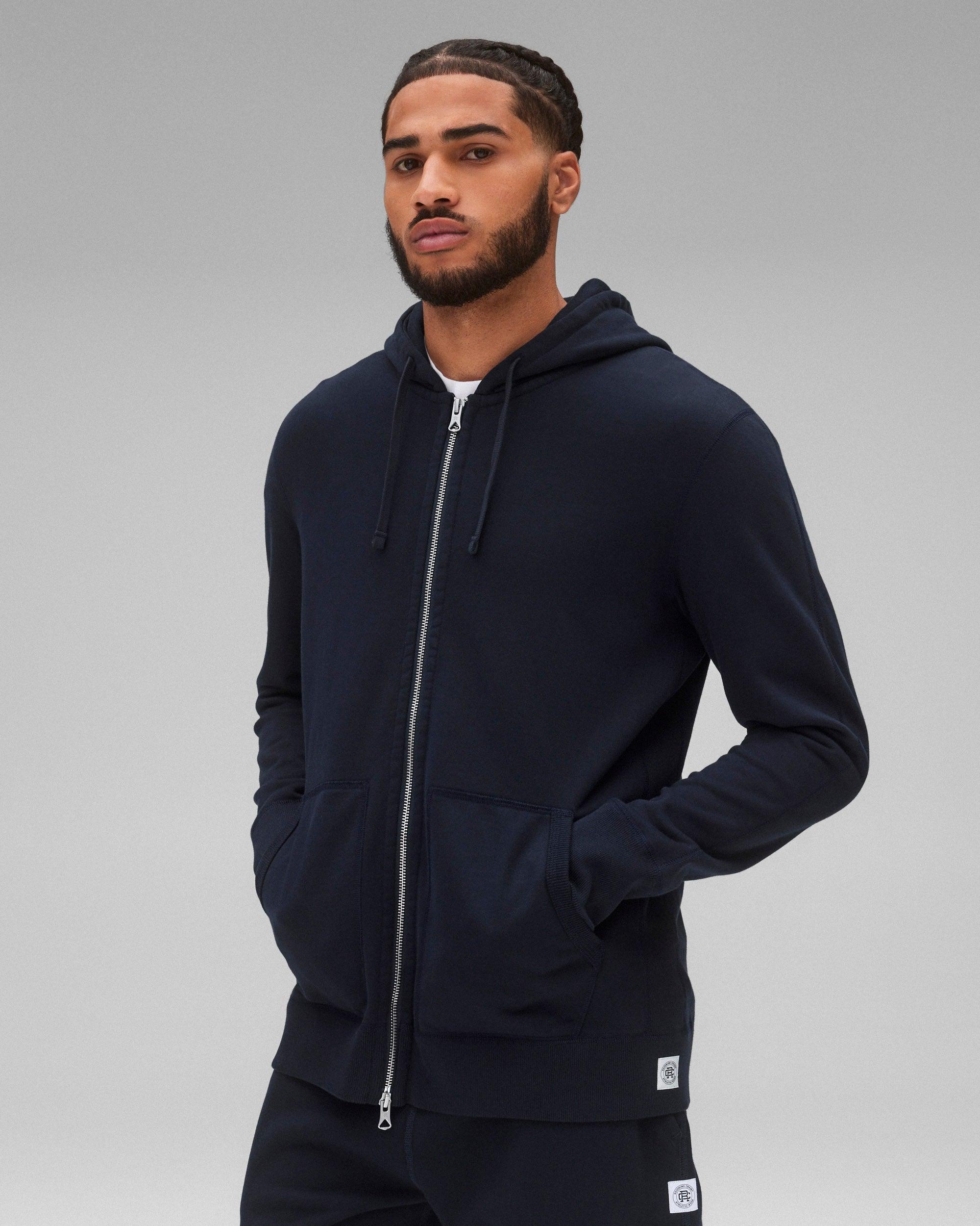 Midweight Terry Slim Zip Hoodie Male Product Image