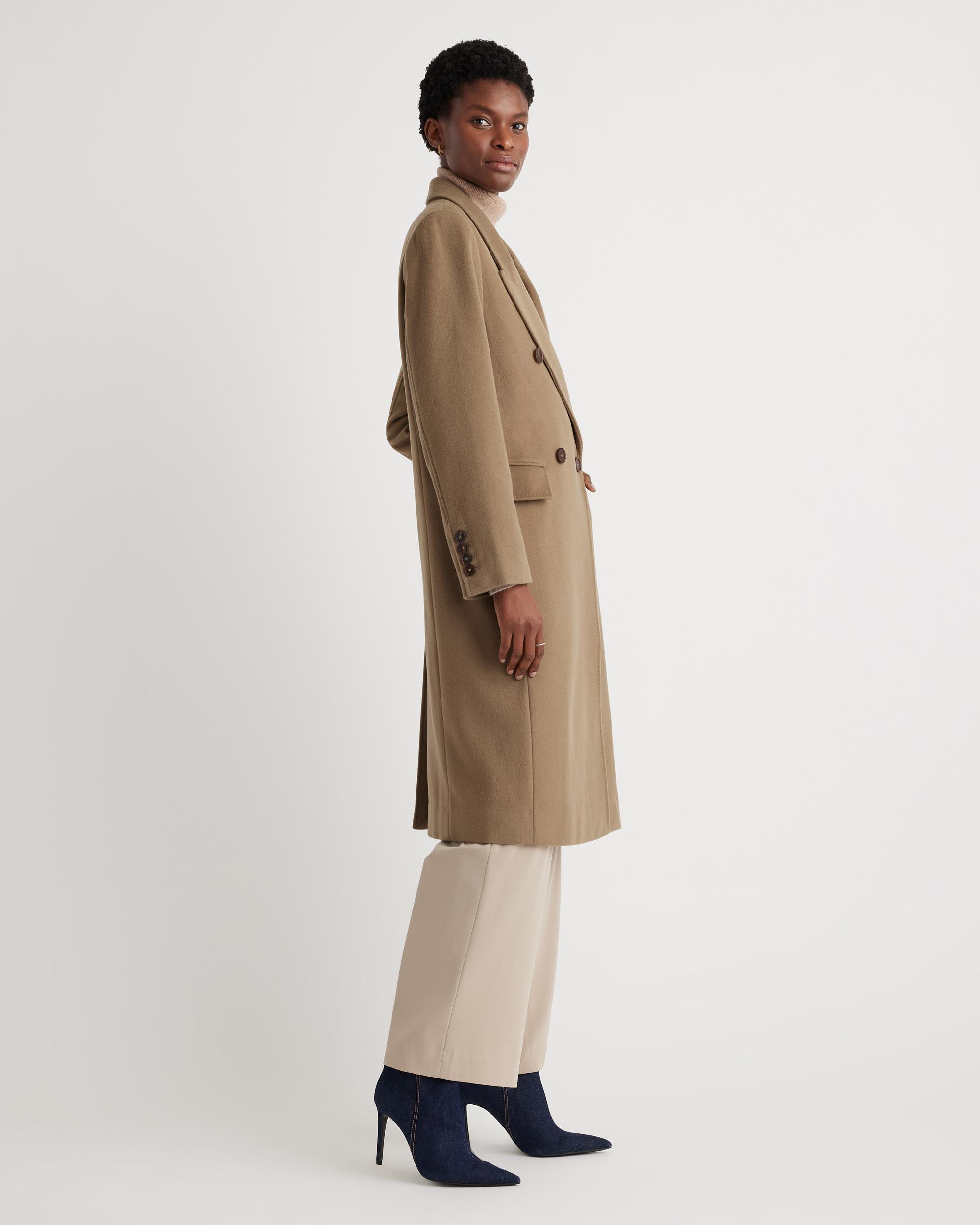 Quince | Women's Italian Wool Double-Breasted Coat Wool/Nylon Product Image