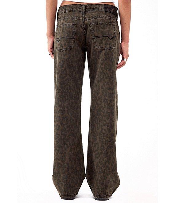 BDG Urban Outfitters Kayla Low Rise Leopard-Printed Pants Product Image
