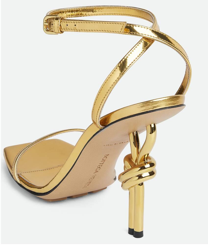 Women's Knot Sandal in Gold Product Image
