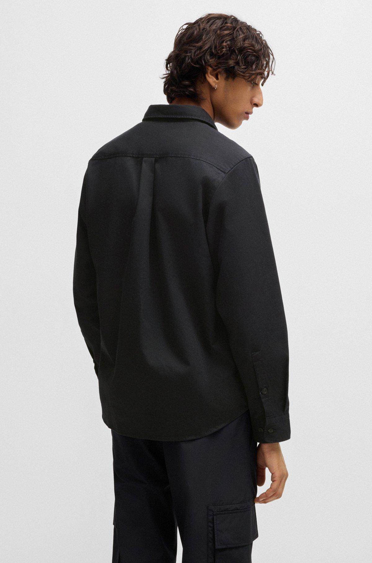 Relaxed-fit shirt in soft twill with Kent collar Product Image