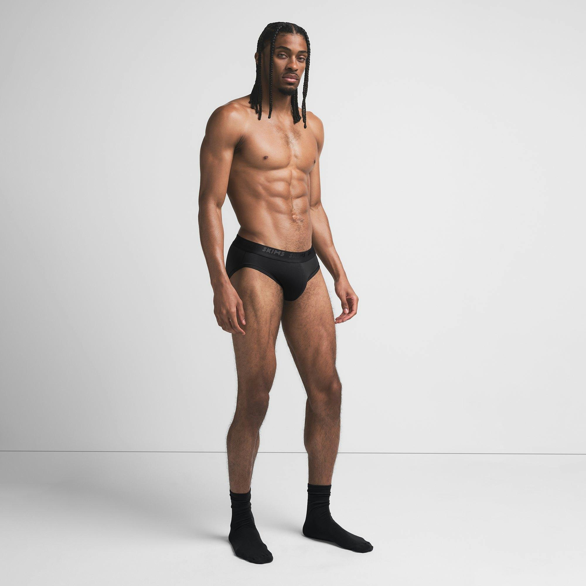 SKIMS COTTON MENS BRIEF 3-PACK | RUBY ESPRESSO MULTI Product Image