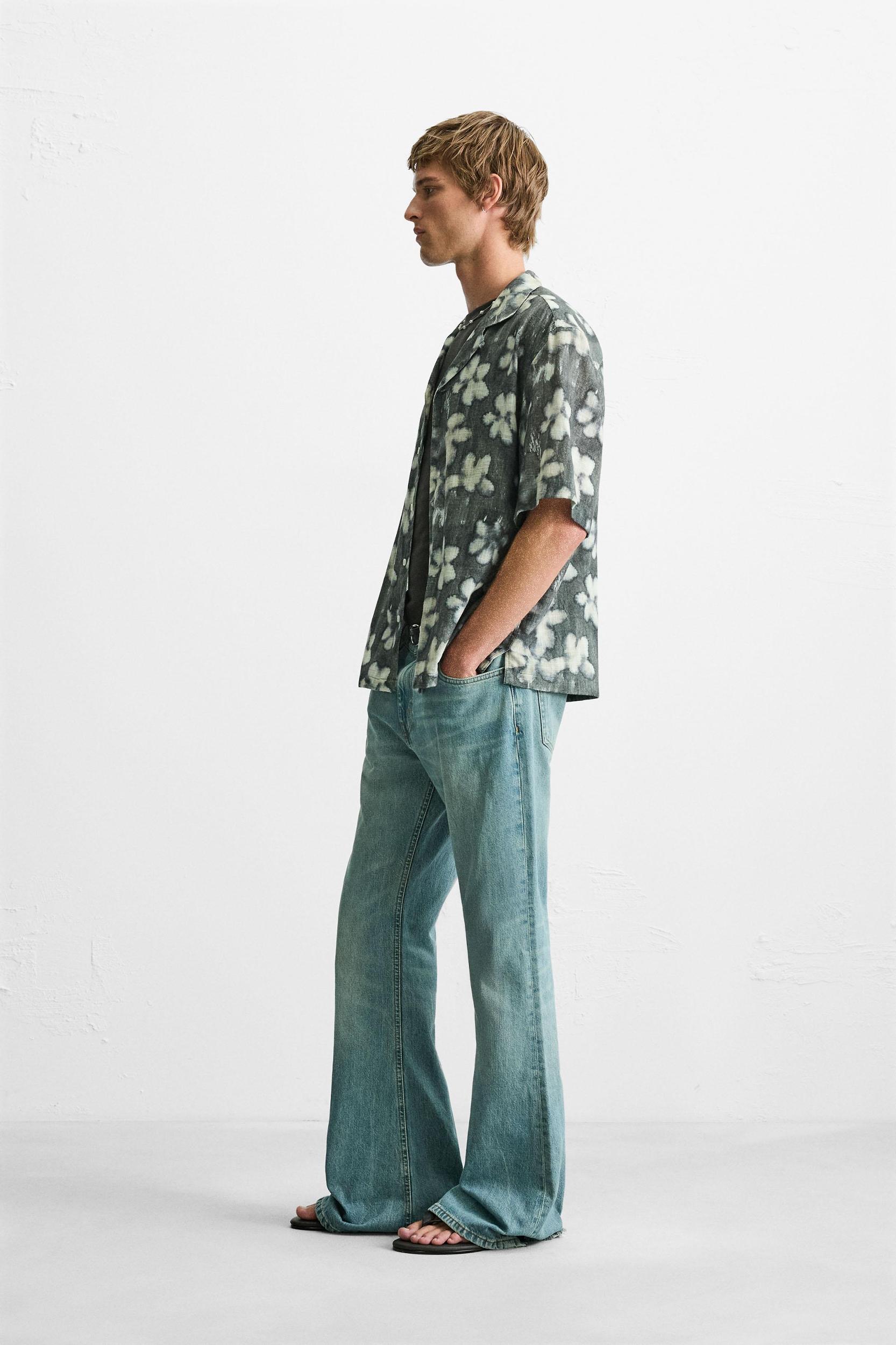ABSTRACT FLORAL PRINT SHIRT Product Image