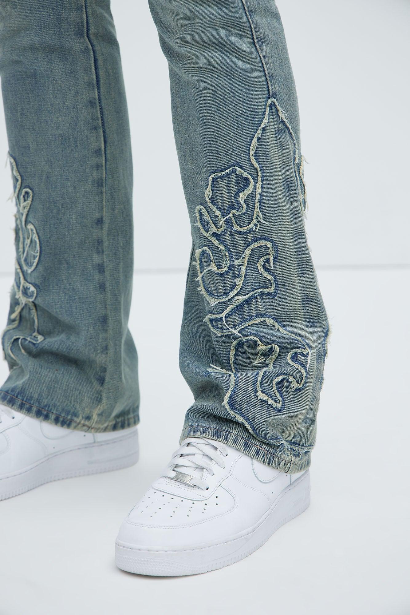 Tumble Slim Flare Jeans - Light Blue Wash Product Image