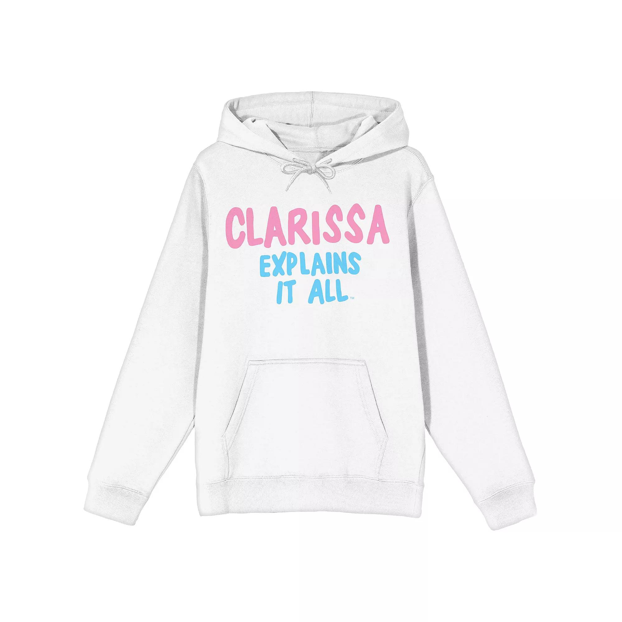 Juniors' Clarissa Explains It All Graphic Hoodie, Women's, Size: Medium, White Product Image
