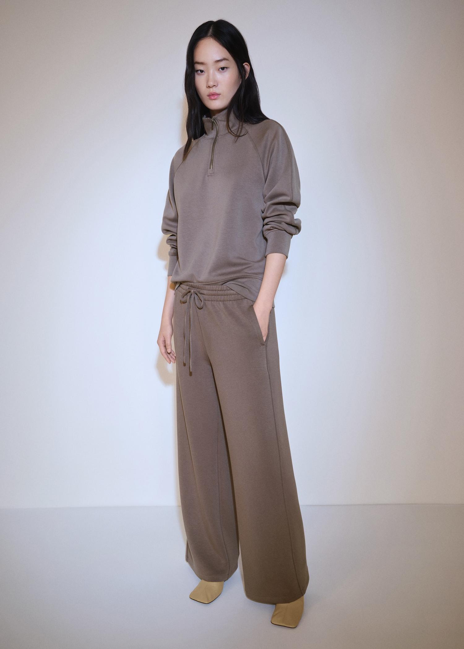 Jogger pants with elastic waist - Women | MANGO USA Product Image