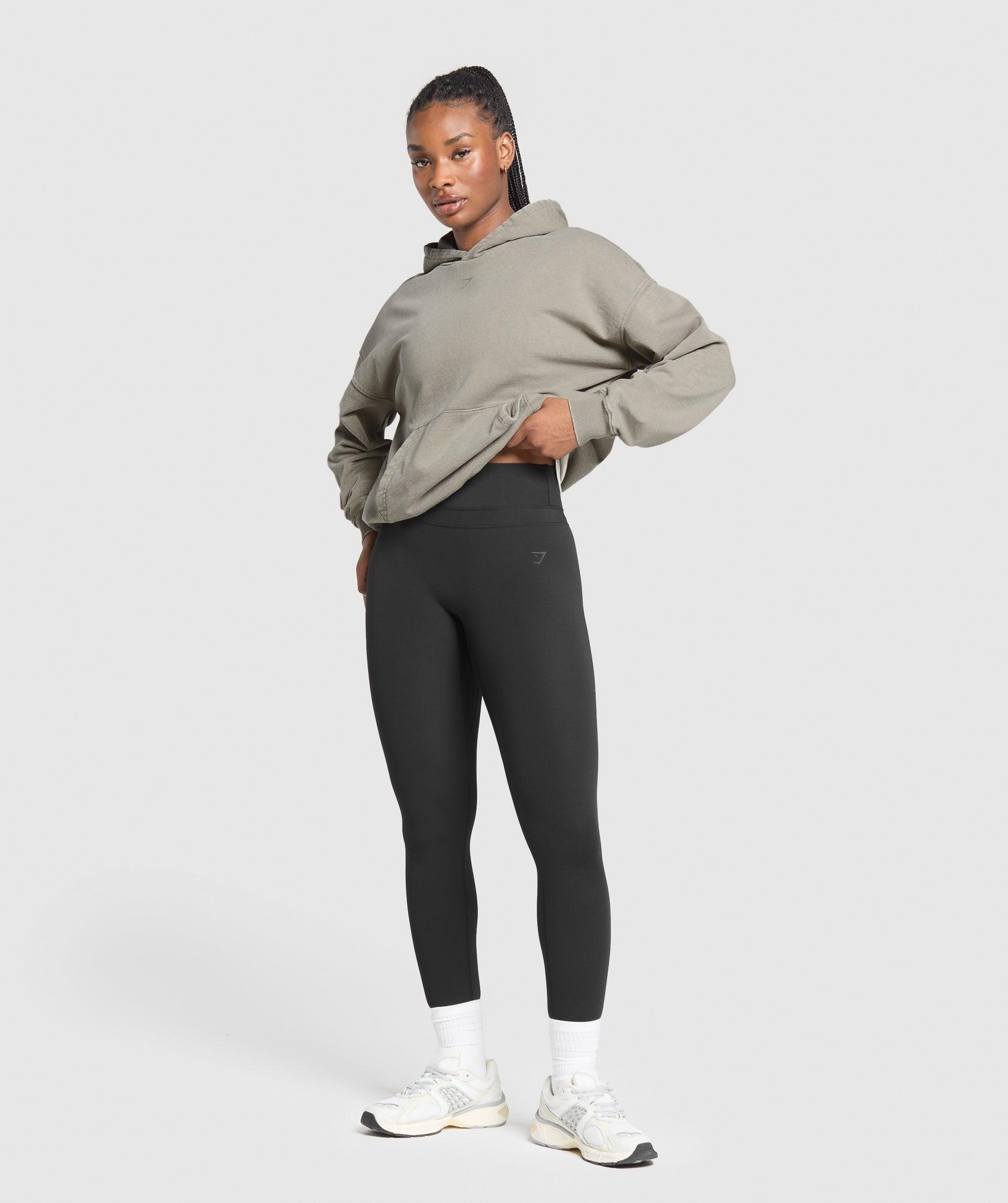 Gymshark GSLC Graphic Oversized Hoodie - Linen Brown Female Product Image