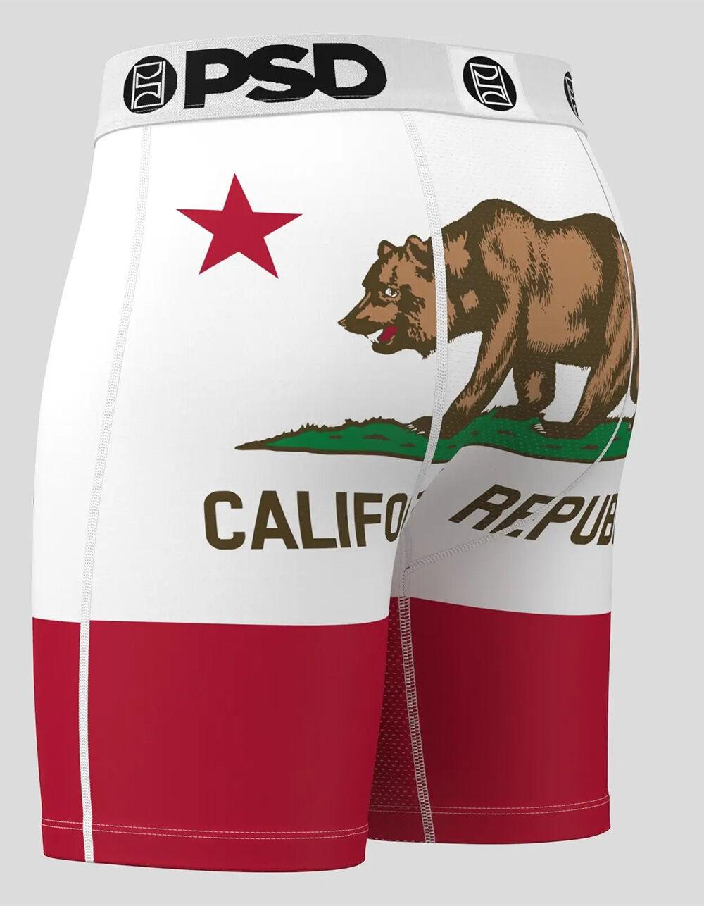 PSD California Mens Boxer Briefs - WHT/RED Product Image