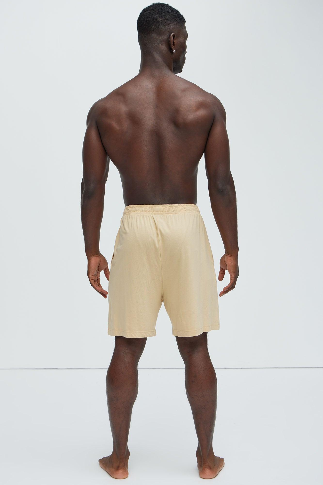 Essential Modal Lounge Shorts - Khaki Product Image