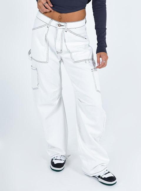 Miami Vice Pants White Product Image
