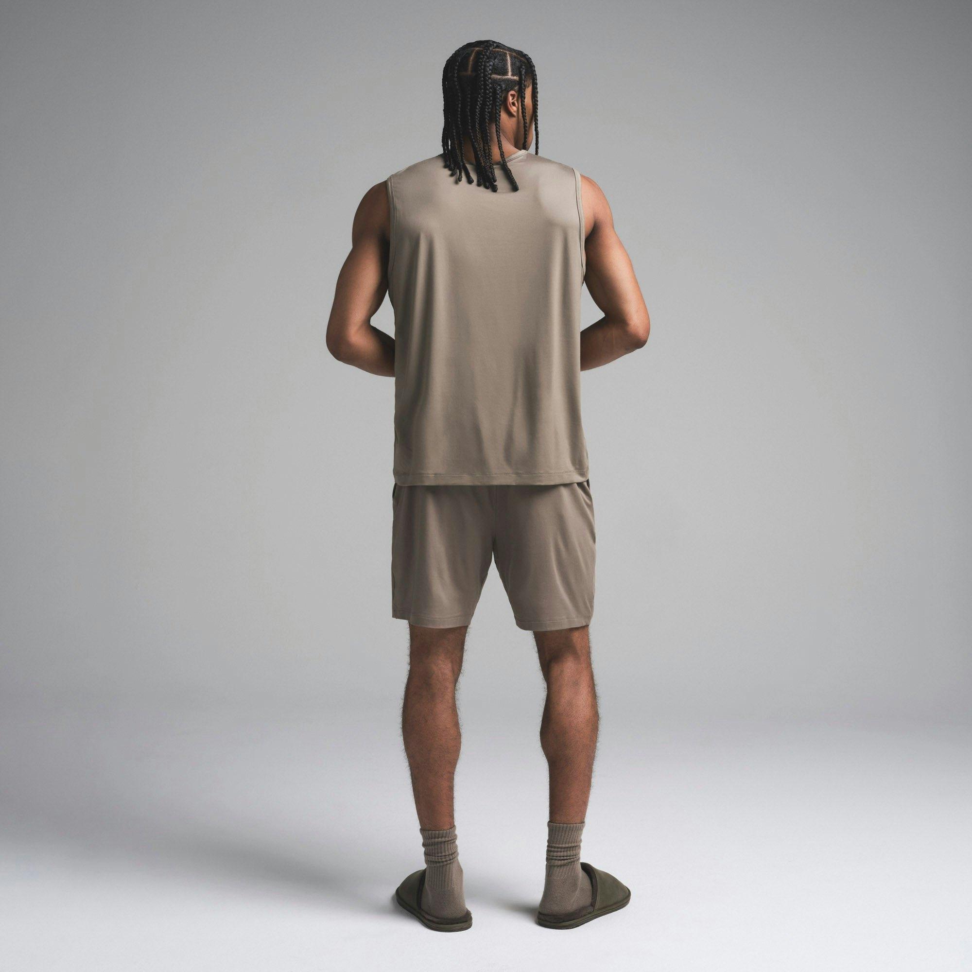 OUTDOOR JERSEY MENS MUSCLE TANK | TRUFFLE Product Image