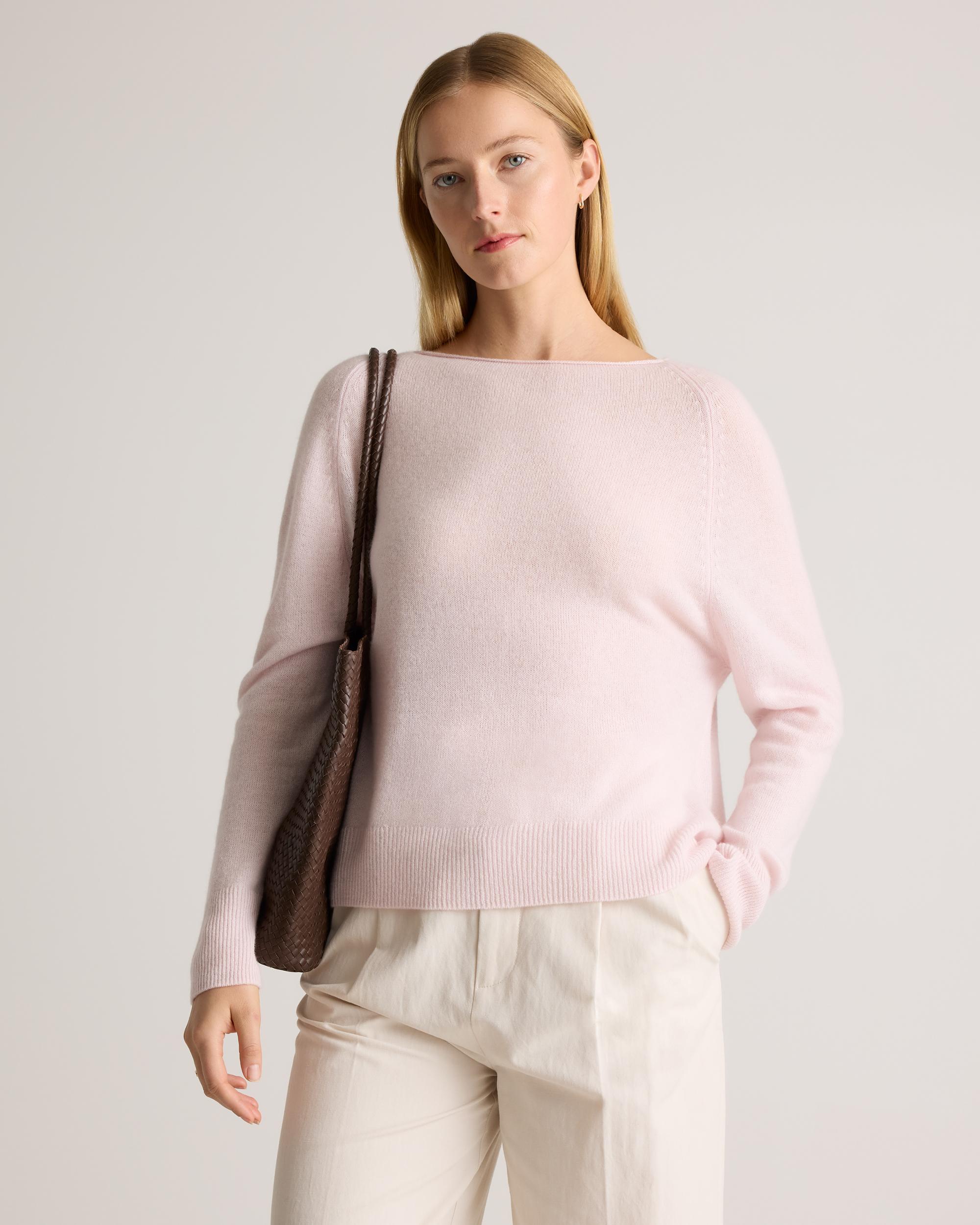 Quince | Women's Mongolian Cashmere Boatneck Sweater Product Image