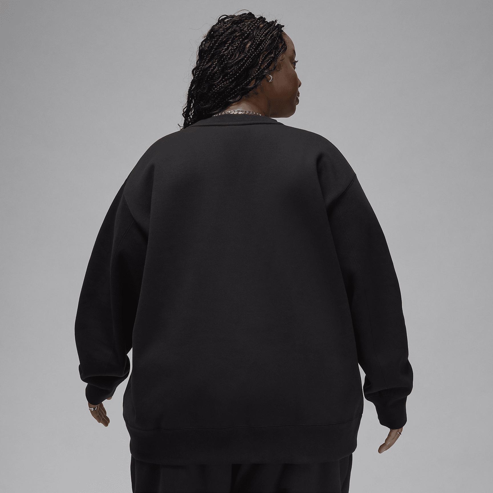 Women's Jordan Flight Fleece Crew-Neck Sweatshirt (Plus Size) Product Image