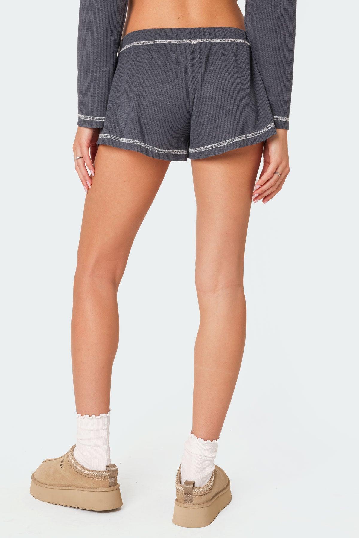 Peoni Waffle Shorts Product Image