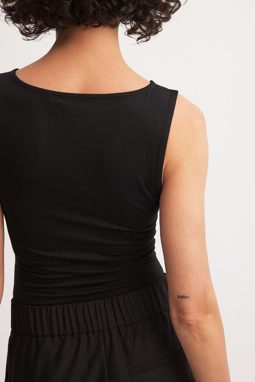 Soft Line Boat Neck Sleeveless Body Product Image