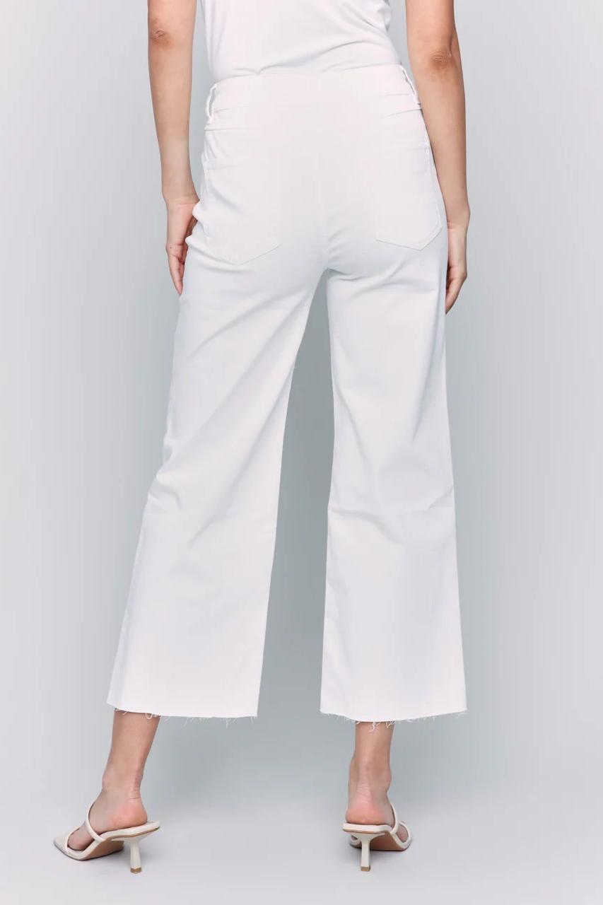 Wide Leg Twill Pants Product Image