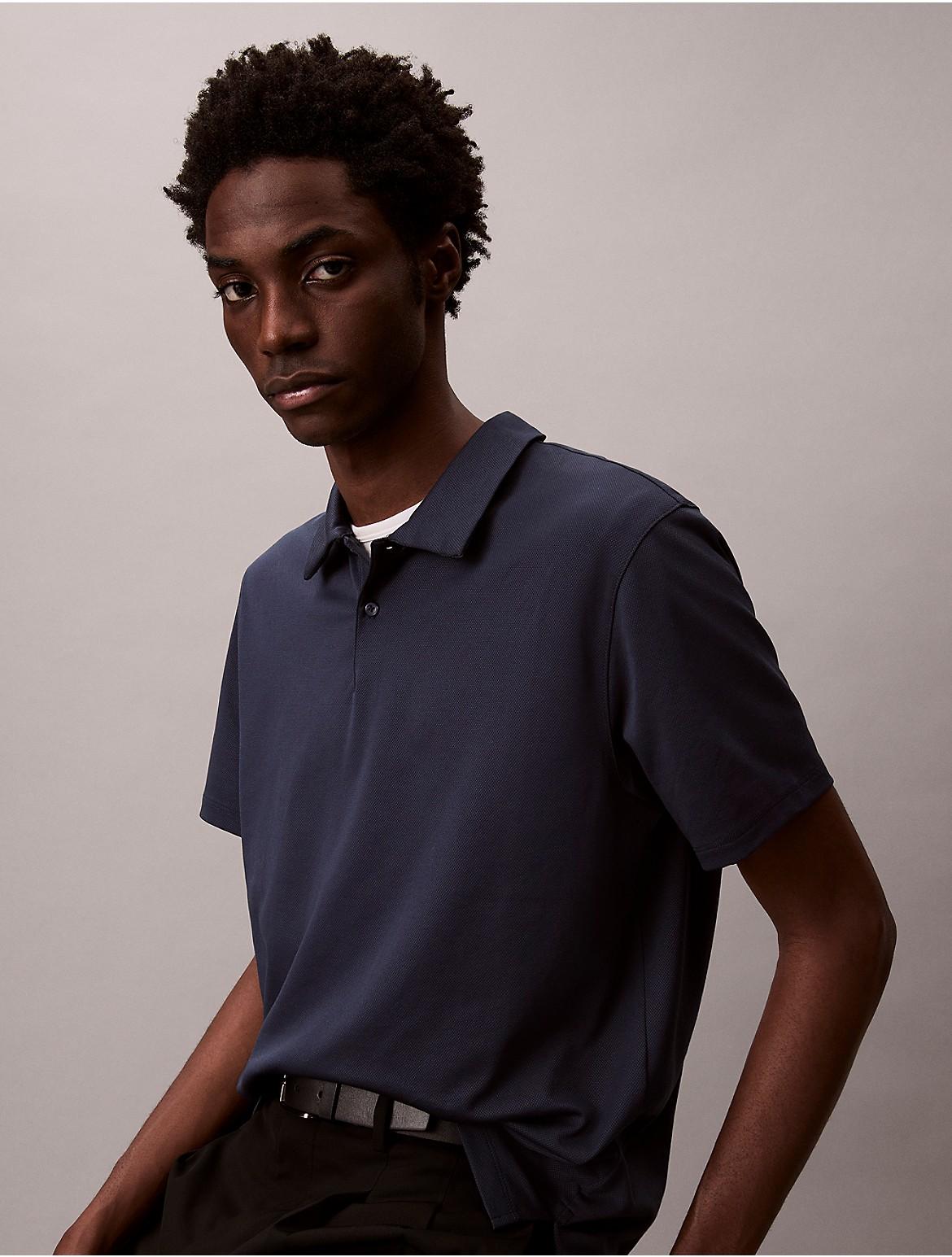 Calvin Klein Mens Performance Classic Polo Shirt - Grey Product Image