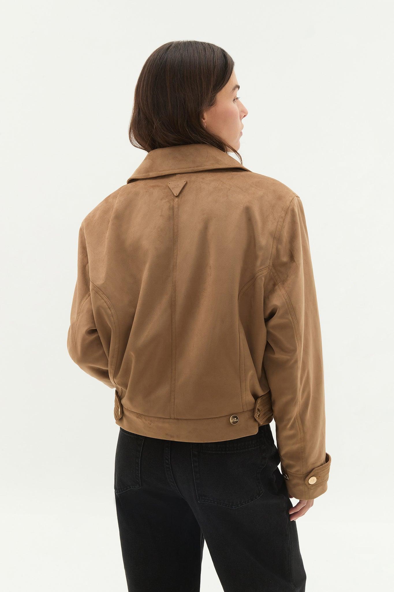 Calyx Vegan Suede Jacket Product Image
