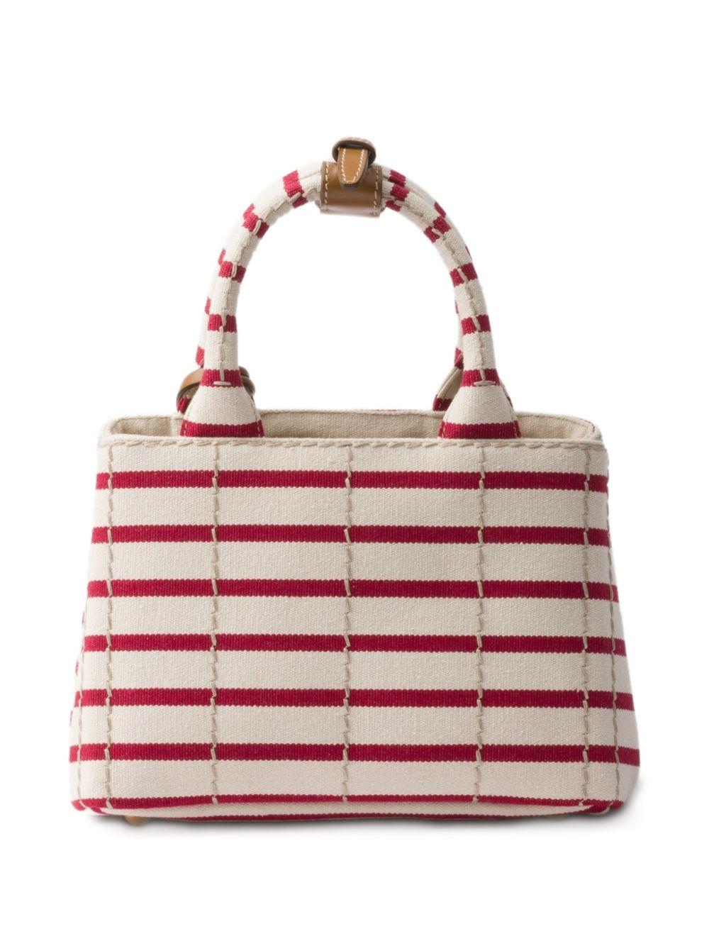 striped canvas mini bag Product Image