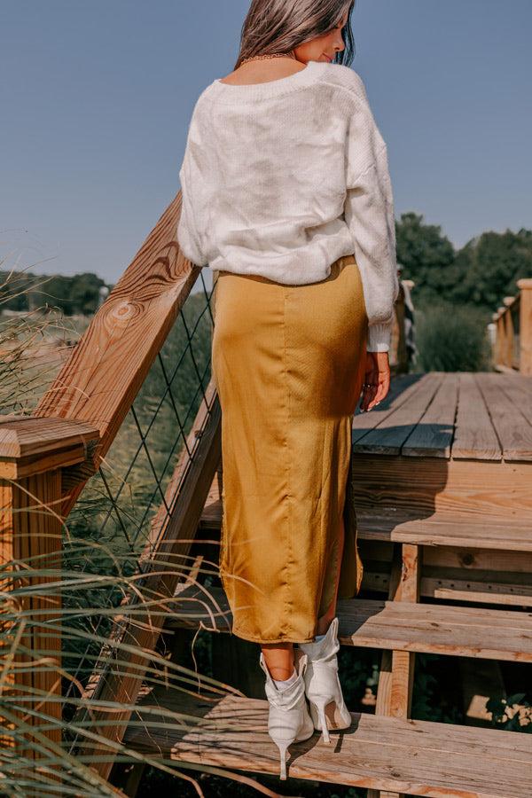 Balcony Brunch Satin Skirt Product Image