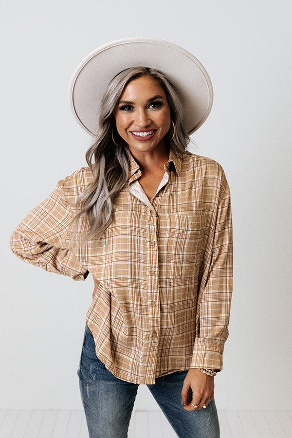 Be Yourself Plaid Top Product Image