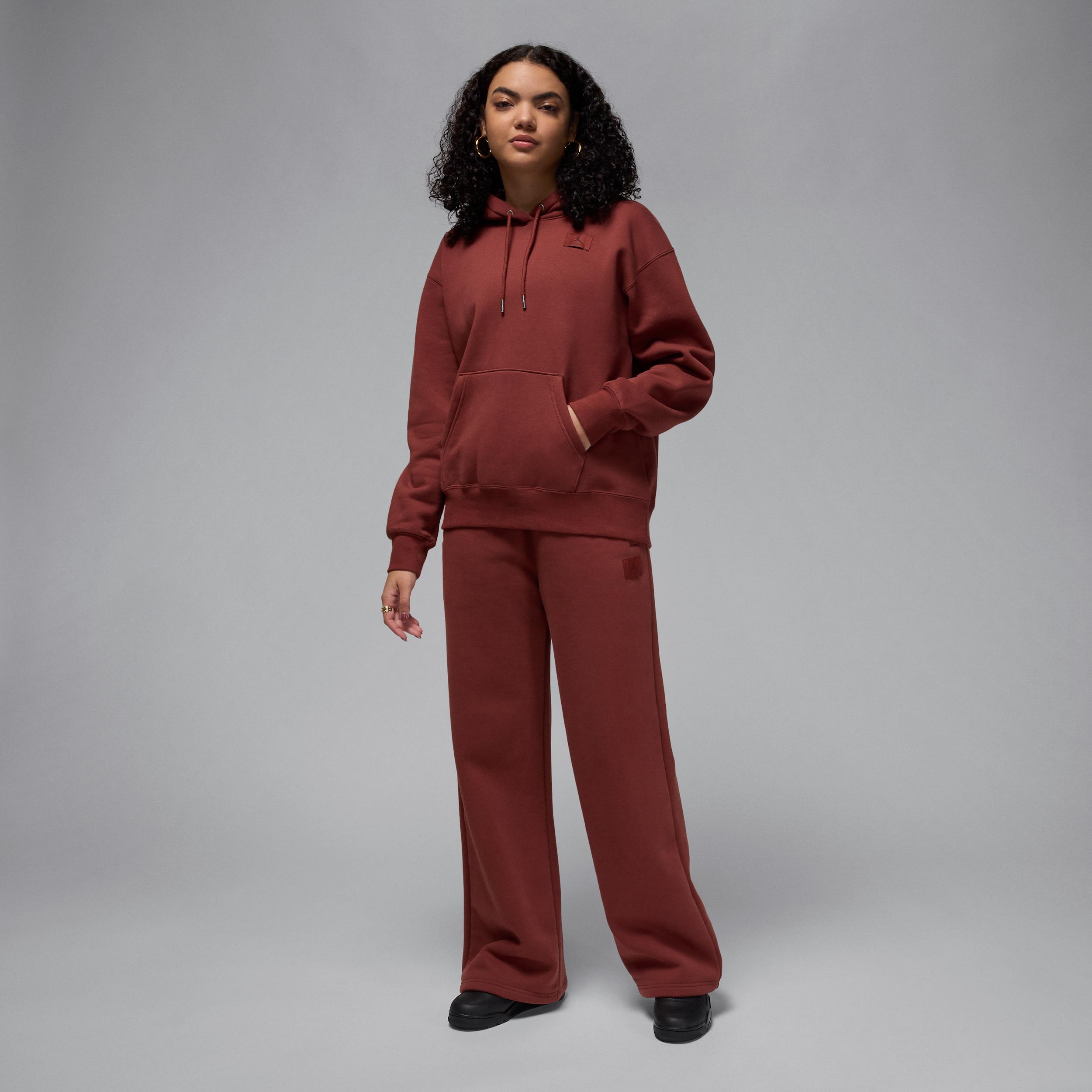 Jordan Flight Fleece Women's Satin-Lined Pullover Hoodie Product Image
