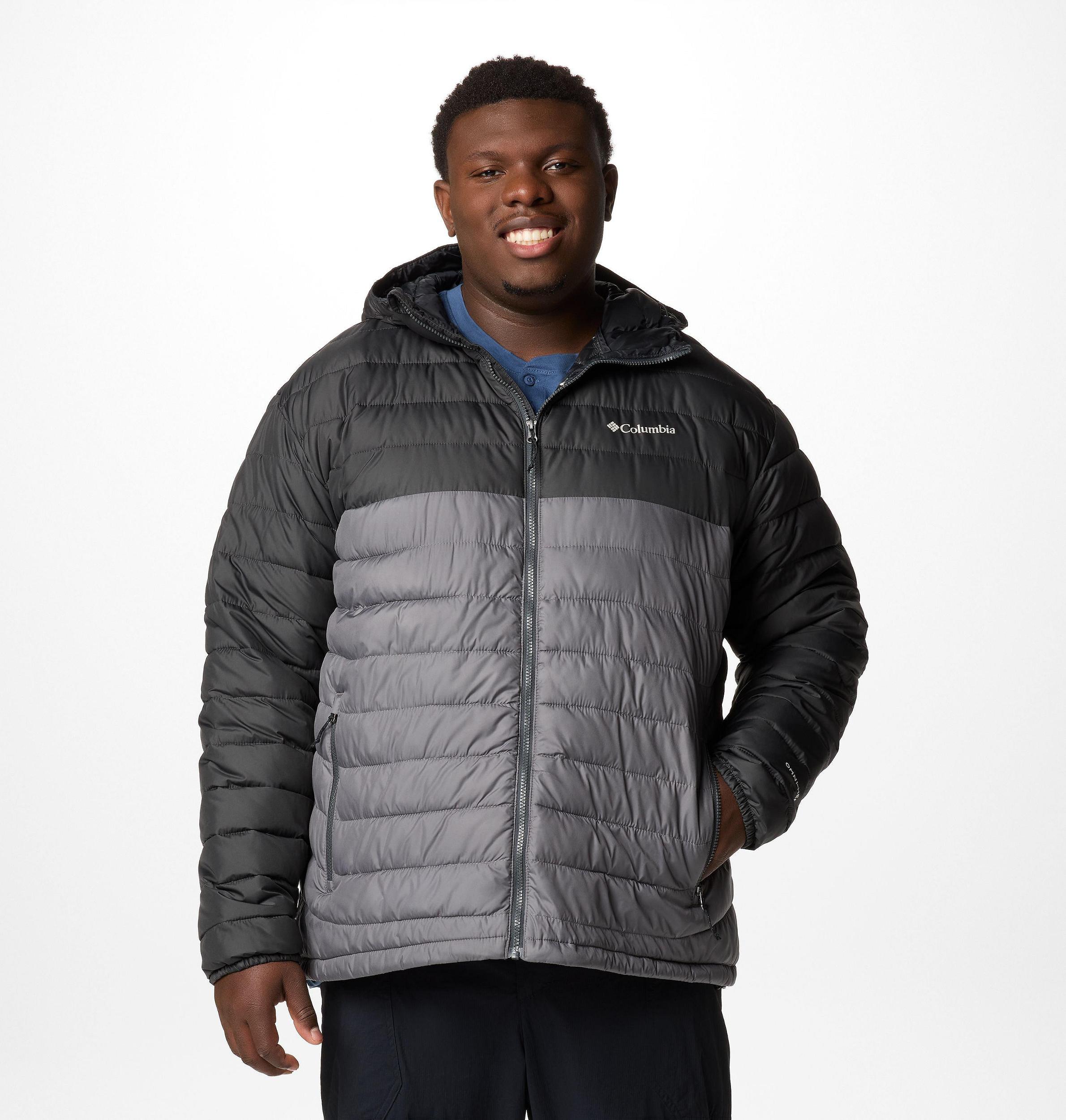 Columbia Mens Powder Lite II Hooded Jacket - Big- Product Image