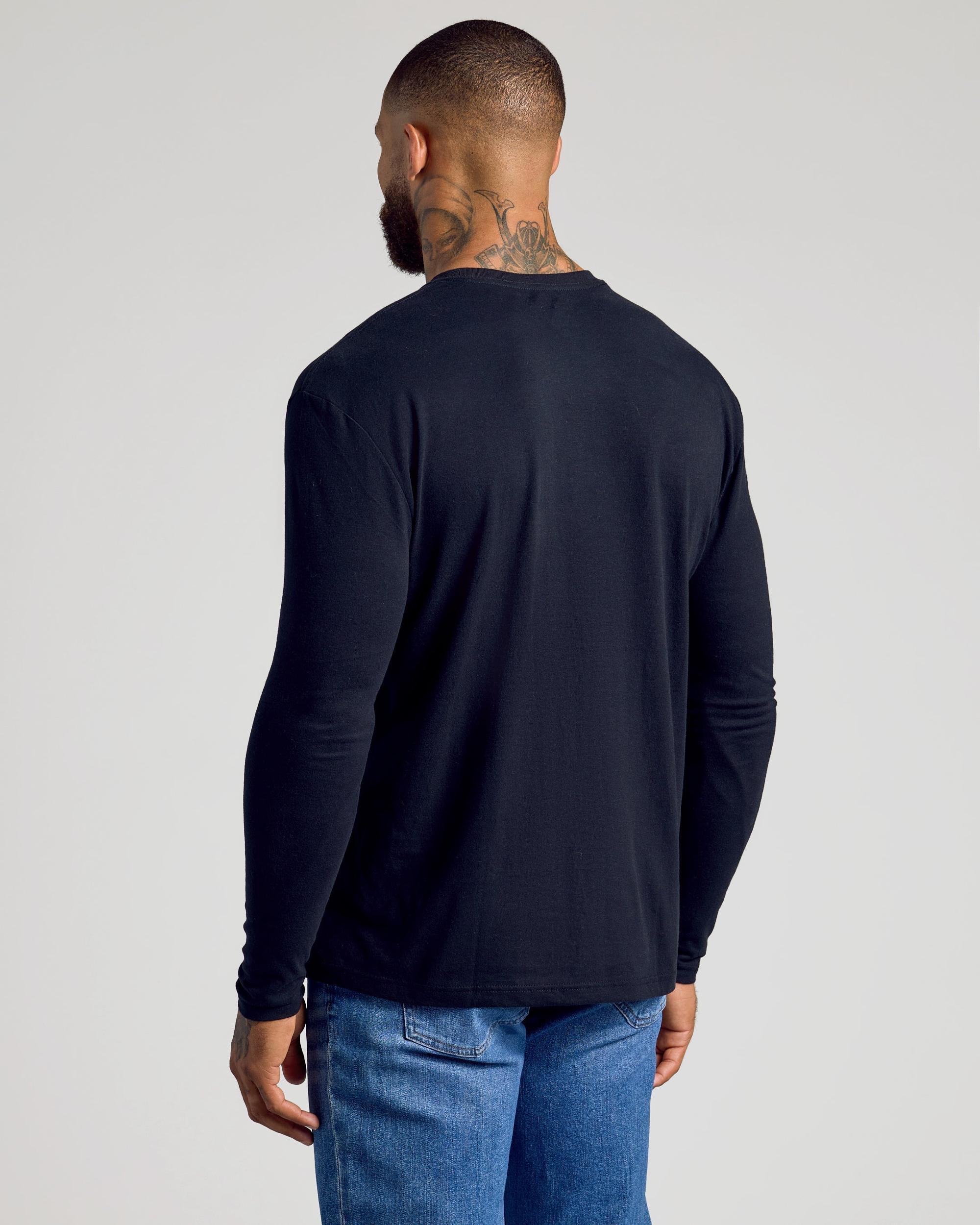 Black Classic Long Sleeve Crew Neck Product Image