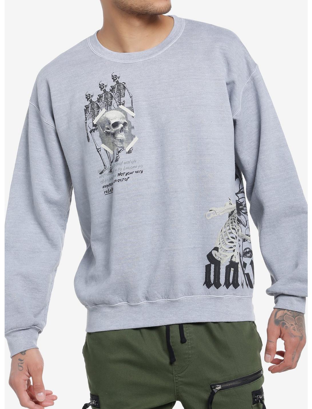 Social Collision® Darkness Skeletons Sweatshirt Product Image