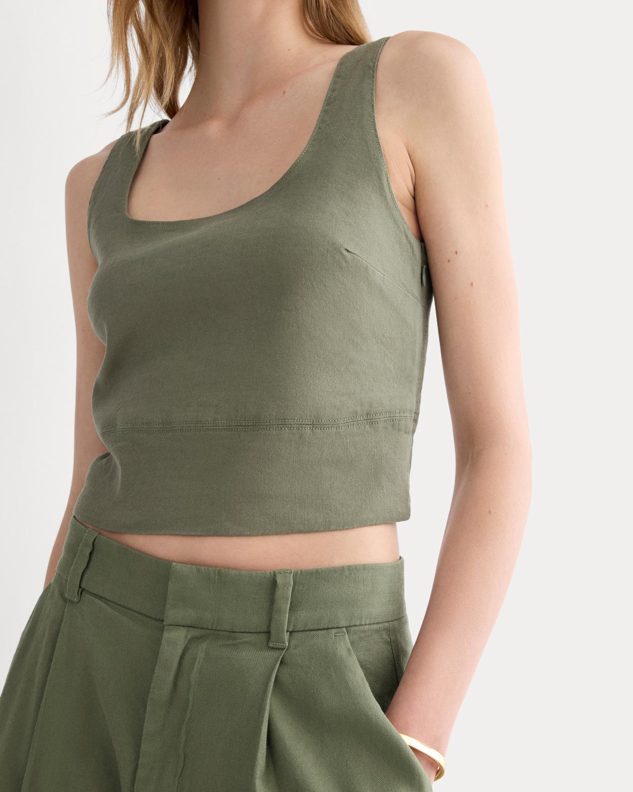 Womens Square Tank in Stretch Linen by Everlane Product Image