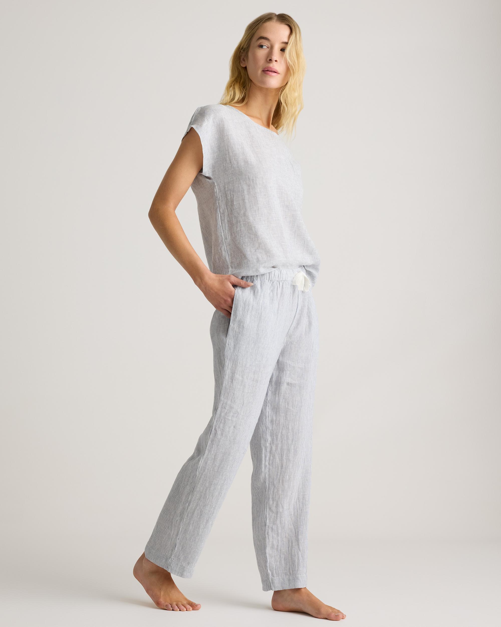 Quince | Women's 100% European Linen Pajama Set Product Image